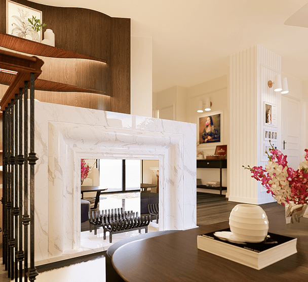 Image IA de l'intérieur de l'hôtel joli môme