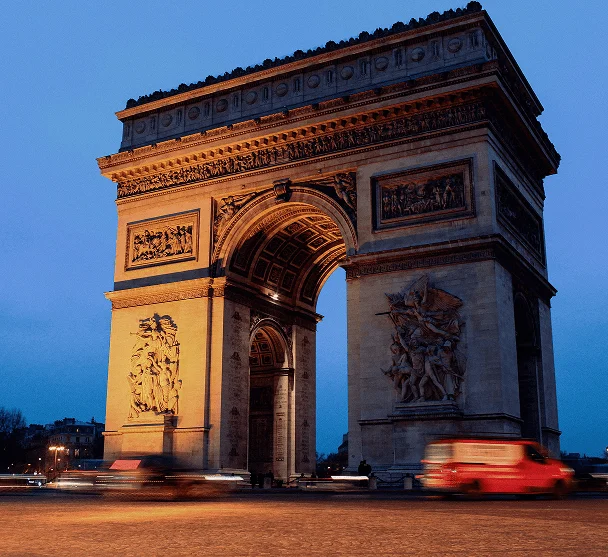 arc de triomphe sweeping views
